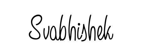A sleek calligraphic signature for name Svabhishek utilizing Angelique-Rose-font-FFP styling. Great for adding personal signatures to photos and art. Svabhishek signature style 5 images and pictures png
