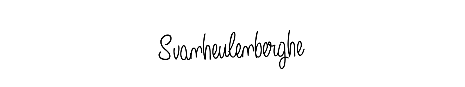 Use a signature maker to create a handwritten signature online. With this signature software, you can design (Angelique-Rose-font-FFP) your own signature for name Svanheulenberghe. Svanheulenberghe signature style 5 images and pictures png