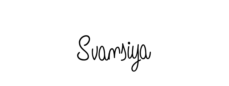 How to make Svansiya signature? Angelique-Rose-font-FFP is a professional autograph style. Create handwritten signature for Svansiya name. Svansiya signature style 5 images and pictures png