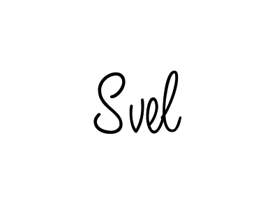 Use a signature maker to create a handwritten signature online. With this signature software, you can design (Angelique-Rose-font-FFP) your own signature for name Svel. Svel signature style 5 images and pictures png