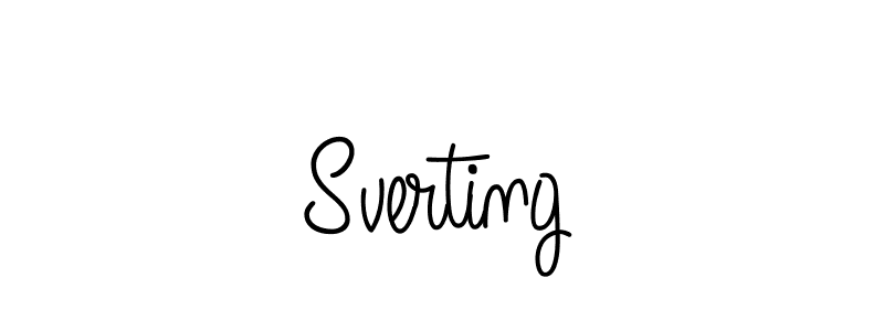 You should practise on your own different ways (Angelique-Rose-font-FFP) to write your name (Sverting) in signature. don't let someone else do it for you. Sverting signature style 5 images and pictures png