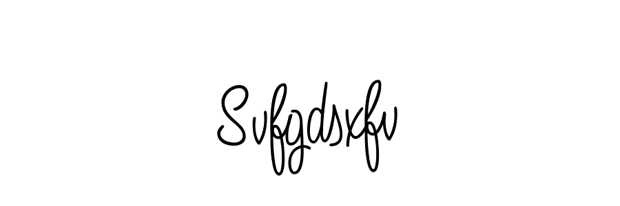 The best way (Angelique-Rose-font-FFP) to make a short signature is to pick only two or three words in your name. The name Svfgdsxfv include a total of six letters. For converting this name. Svfgdsxfv signature style 5 images and pictures png