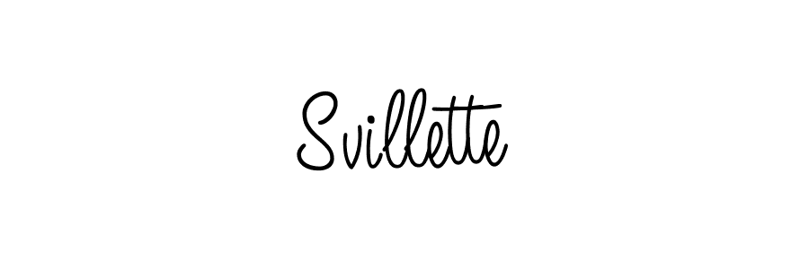 Use a signature maker to create a handwritten signature online. With this signature software, you can design (Angelique-Rose-font-FFP) your own signature for name Svillette. Svillette signature style 5 images and pictures png