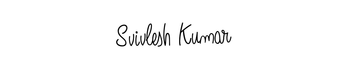 Make a beautiful signature design for name Svivlesh Kumar. Use this online signature maker to create a handwritten signature for free. Svivlesh Kumar signature style 5 images and pictures png