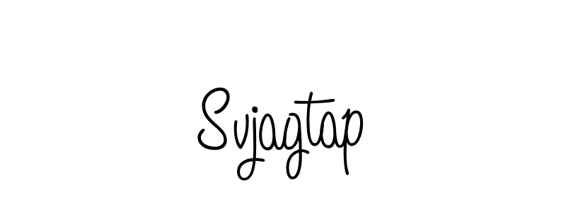 Use a signature maker to create a handwritten signature online. With this signature software, you can design (Angelique-Rose-font-FFP) your own signature for name Svjagtap. Svjagtap signature style 5 images and pictures png