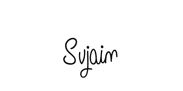 Svjain stylish signature style. Best Handwritten Sign (Angelique-Rose-font-FFP) for my name. Handwritten Signature Collection Ideas for my name Svjain. Svjain signature style 5 images and pictures png