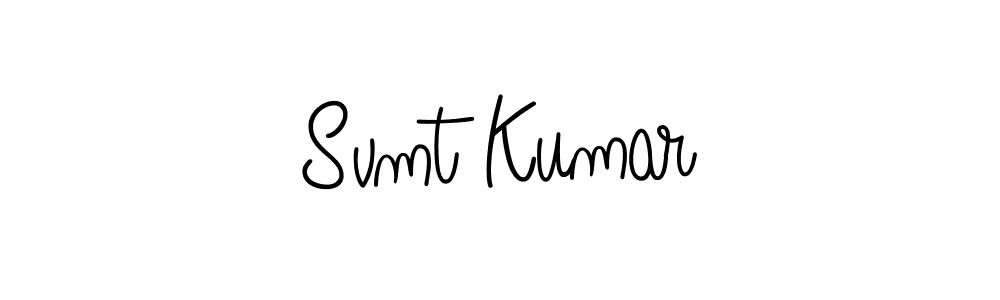 How to make Svmt Kumar signature? Angelique-Rose-font-FFP is a professional autograph style. Create handwritten signature for Svmt Kumar name. Svmt Kumar signature style 5 images and pictures png