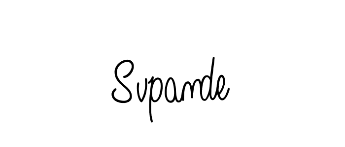 Once you've used our free online signature maker to create your best signature Angelique-Rose-font-FFP style, it's time to enjoy all of the benefits that Svpande name signing documents. Svpande signature style 5 images and pictures png