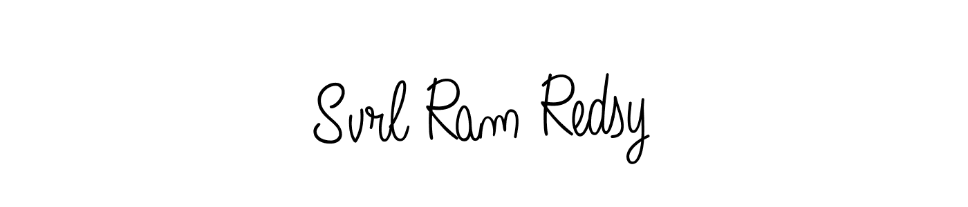 Also we have Svrl Ram Redsy name is the best signature style. Create professional handwritten signature collection using Angelique-Rose-font-FFP autograph style. Svrl Ram Redsy signature style 5 images and pictures png