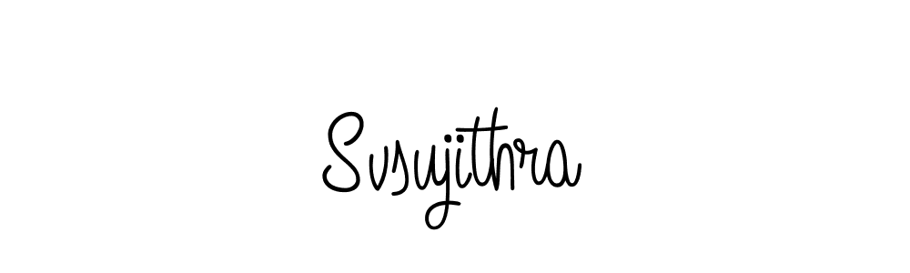 Use a signature maker to create a handwritten signature online. With this signature software, you can design (Angelique-Rose-font-FFP) your own signature for name Svsujithra. Svsujithra signature style 5 images and pictures png