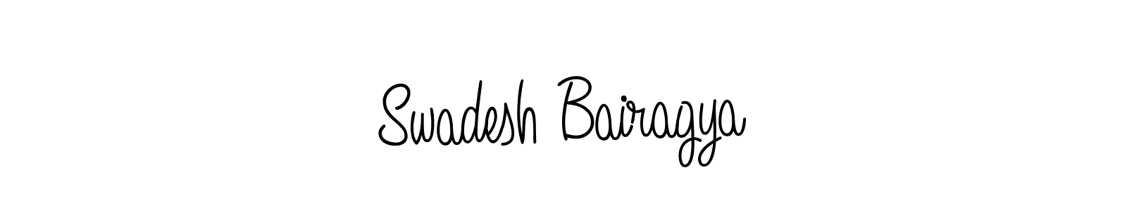 Create a beautiful signature design for name Swadesh Bairagya. With this signature (Angelique-Rose-font-FFP) fonts, you can make a handwritten signature for free. Swadesh Bairagya signature style 5 images and pictures png