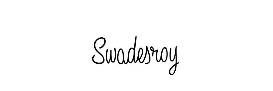 Design your own signature with our free online signature maker. With this signature software, you can create a handwritten (Angelique-Rose-font-FFP) signature for name Swadesroy. Swadesroy signature style 5 images and pictures png