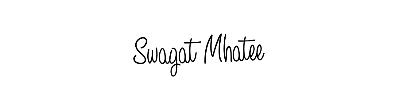 Also we have Swagat Mhatee name is the best signature style. Create professional handwritten signature collection using Angelique-Rose-font-FFP autograph style. Swagat Mhatee signature style 5 images and pictures png