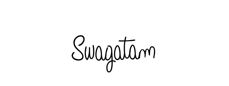 Also You can easily find your signature by using the search form. We will create Swagatam name handwritten signature images for you free of cost using Angelique-Rose-font-FFP sign style. Swagatam signature style 5 images and pictures png