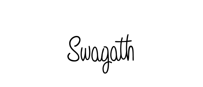 How to Draw Swagath signature style? Angelique-Rose-font-FFP is a latest design signature styles for name Swagath. Swagath signature style 5 images and pictures png