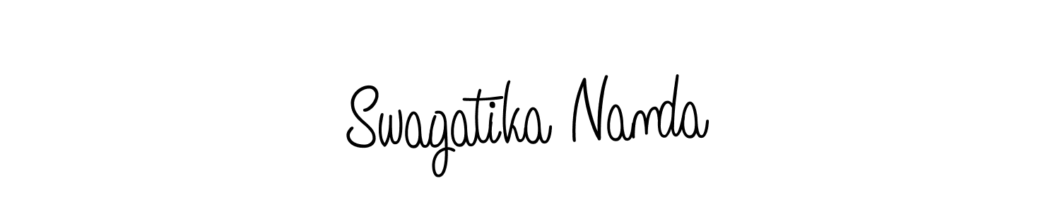Make a beautiful signature design for name Swagatika Nanda. Use this online signature maker to create a handwritten signature for free. Swagatika Nanda signature style 5 images and pictures png