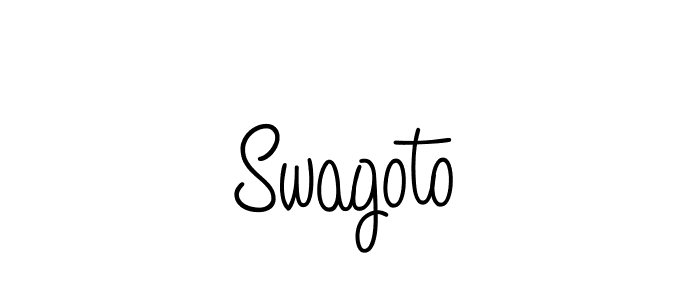 Best and Professional Signature Style for Swagoto. Angelique-Rose-font-FFP Best Signature Style Collection. Swagoto signature style 5 images and pictures png