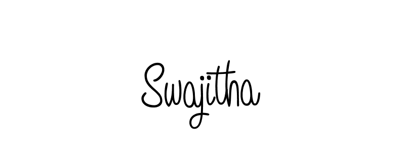 Design your own signature with our free online signature maker. With this signature software, you can create a handwritten (Angelique-Rose-font-FFP) signature for name Swajitha. Swajitha signature style 5 images and pictures png