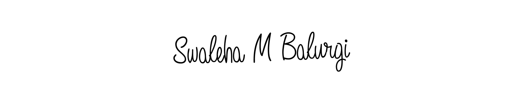 Here are the top 10 professional signature styles for the name Swaleha M Balurgi. These are the best autograph styles you can use for your name. Swaleha M Balurgi signature style 5 images and pictures png