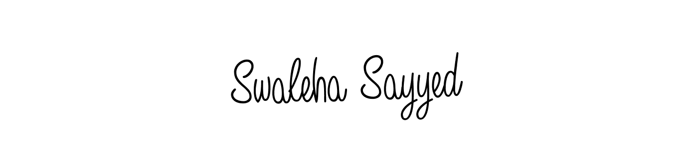 It looks lik you need a new signature style for name Swaleha Sayyed. Design unique handwritten (Angelique-Rose-font-FFP) signature with our free signature maker in just a few clicks. Swaleha Sayyed signature style 5 images and pictures png