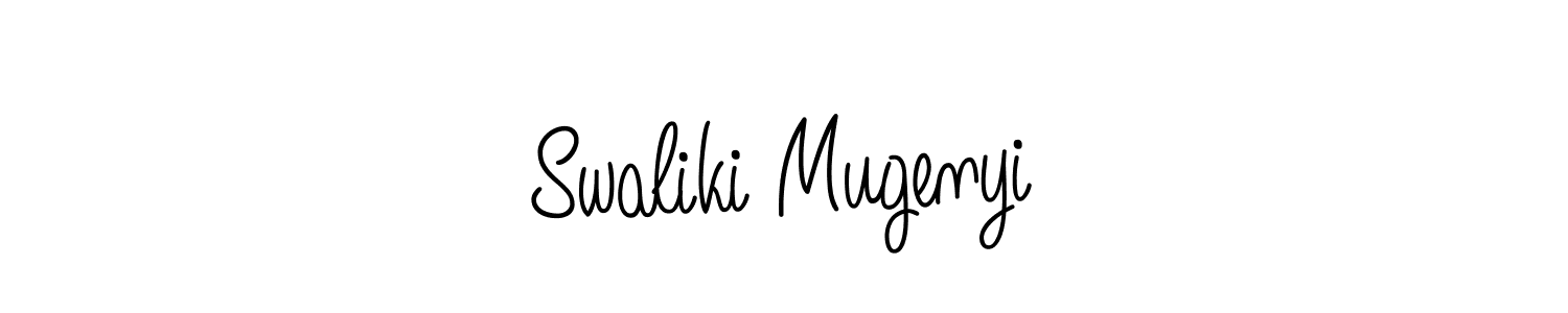Also we have Swaliki Mugenyi name is the best signature style. Create professional handwritten signature collection using Angelique-Rose-font-FFP autograph style. Swaliki Mugenyi signature style 5 images and pictures png