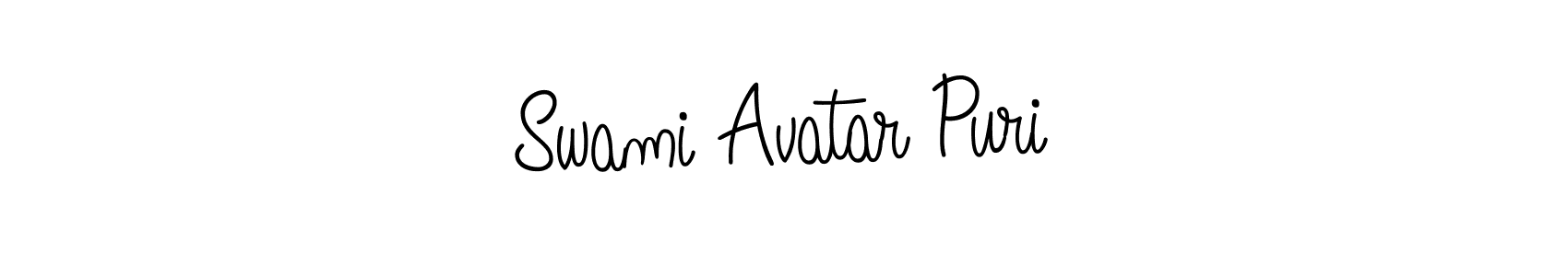 Create a beautiful signature design for name Swami Avatar Puri. With this signature (Angelique-Rose-font-FFP) fonts, you can make a handwritten signature for free. Swami Avatar Puri signature style 5 images and pictures png