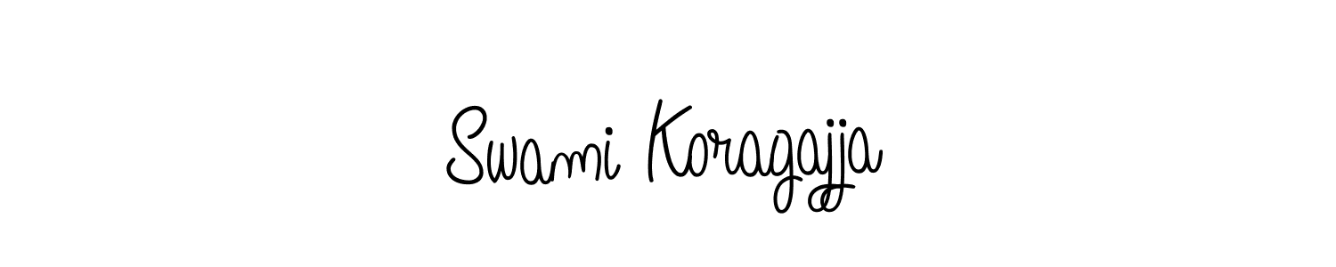 How to make Swami Koragajja name signature. Use Angelique-Rose-font-FFP style for creating short signs online. This is the latest handwritten sign. Swami Koragajja signature style 5 images and pictures png