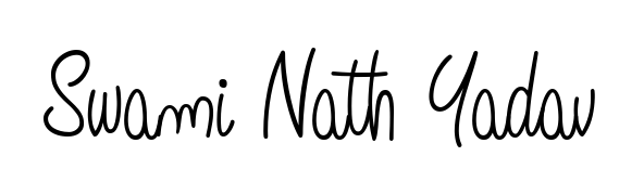 Personalize your online presence with Swami Nath Yadav signature rendered in elegant Angelique-Rose-font-FFP font. Great for website footers and blogs. Swami Nath Yadav signature style 5 images and pictures png