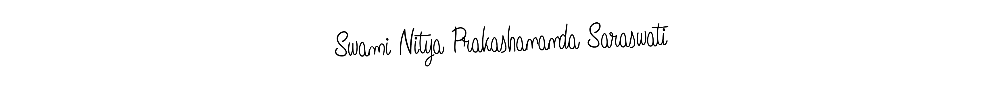 Create a beautiful signature design for name Swami Nitya Prakashananda Saraswati. With this signature (Angelique-Rose-font-FFP) fonts, you can make a handwritten signature for free. Swami Nitya Prakashananda Saraswati signature style 5 images and pictures png