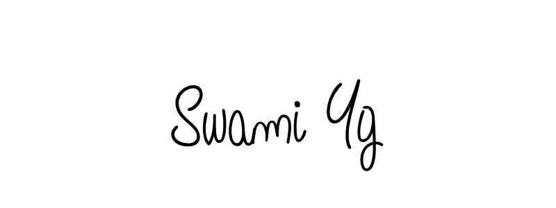 How to make Swami Yg name signature. Use Angelique-Rose-font-FFP style for creating short signs online. This is the latest handwritten sign. Swami Yg signature style 5 images and pictures png