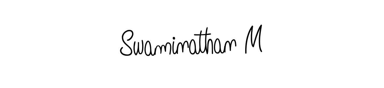 Angelique-Rose-font-FFP is a professional signature style that is perfect for those who want to add a touch of class to their signature. It is also a great choice for those who want to make their signature more unique. Get Swaminathan M name to fancy signature for free. Swaminathan M signature style 5 images and pictures png