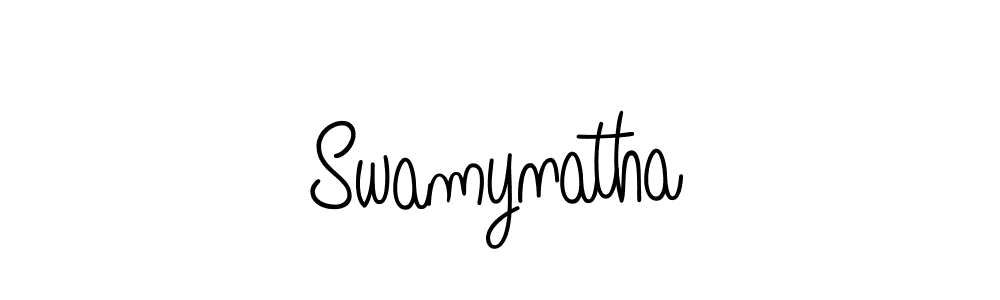 Make a beautiful signature design for name Swamynatha. With this signature (Angelique-Rose-font-FFP) style, you can create a handwritten signature for free. Swamynatha signature style 5 images and pictures png