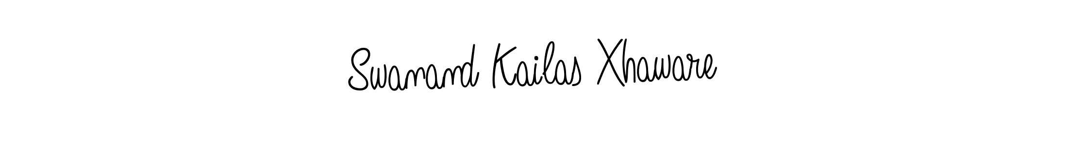 Make a beautiful signature design for name Swanand Kailas Xhaware. With this signature (Angelique-Rose-font-FFP) style, you can create a handwritten signature for free. Swanand Kailas Xhaware signature style 5 images and pictures png