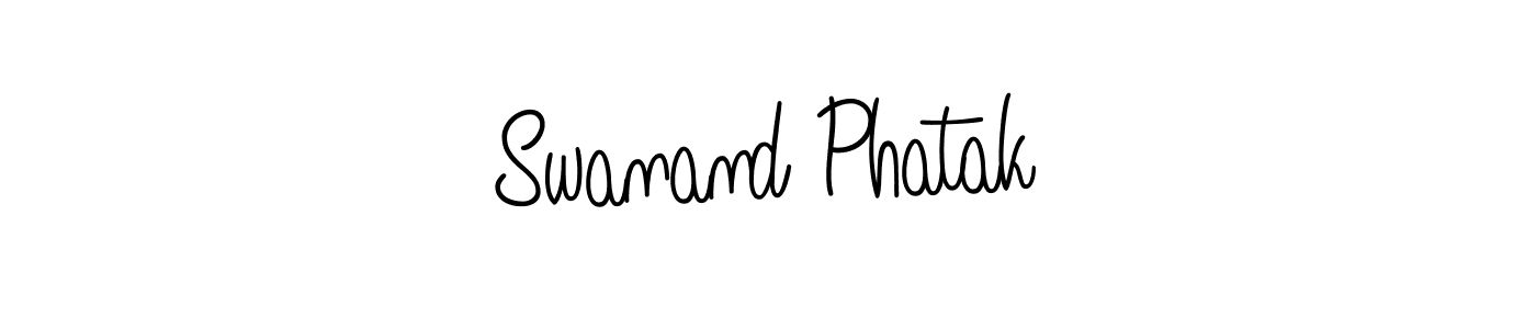 Use a signature maker to create a handwritten signature online. With this signature software, you can design (Angelique-Rose-font-FFP) your own signature for name Swanand Phatak. Swanand Phatak signature style 5 images and pictures png