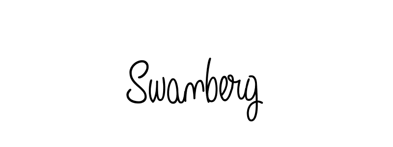Make a beautiful signature design for name Swanberg. With this signature (Angelique-Rose-font-FFP) style, you can create a handwritten signature for free. Swanberg signature style 5 images and pictures png