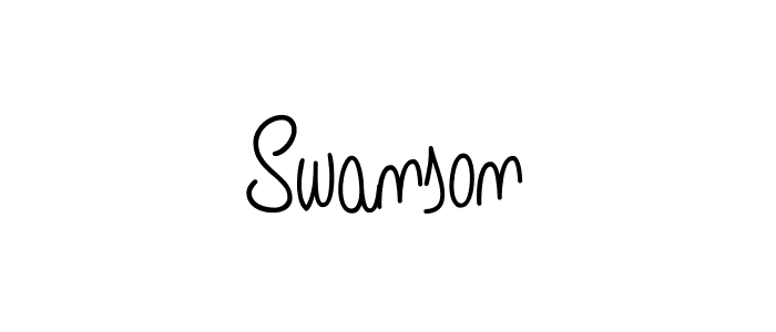 Swanson stylish signature style. Best Handwritten Sign (Angelique-Rose-font-FFP) for my name. Handwritten Signature Collection Ideas for my name Swanson. Swanson signature style 5 images and pictures png