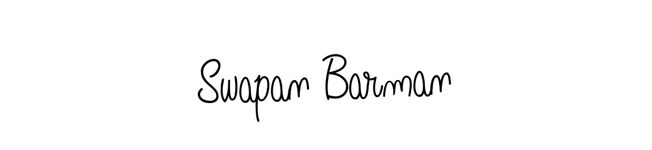 How to make Swapan Barman name signature. Use Angelique-Rose-font-FFP style for creating short signs online. This is the latest handwritten sign. Swapan Barman signature style 5 images and pictures png