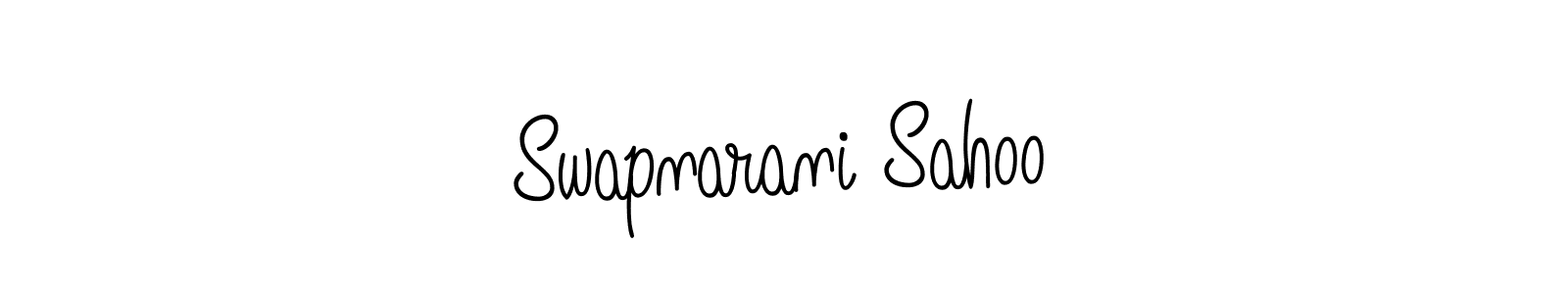 The best way (Angelique-Rose-font-FFP) to make a short signature is to pick only two or three words in your name. The name Swapnarani Sahoo include a total of six letters. For converting this name. Swapnarani Sahoo signature style 5 images and pictures png
