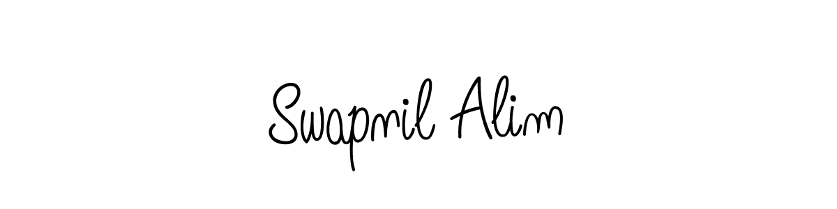 Make a beautiful signature design for name Swapnil Alim. With this signature (Angelique-Rose-font-FFP) style, you can create a handwritten signature for free. Swapnil Alim signature style 5 images and pictures png