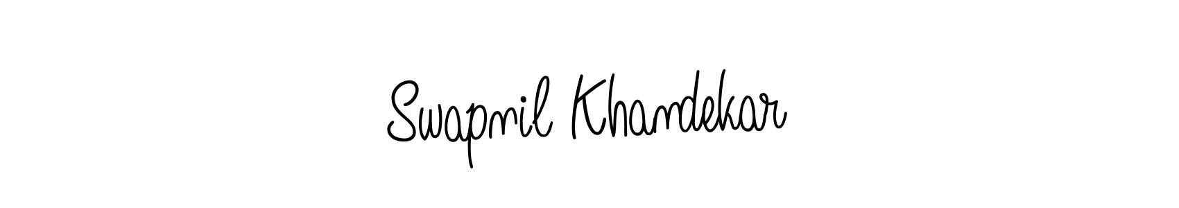 Design your own signature with our free online signature maker. With this signature software, you can create a handwritten (Angelique-Rose-font-FFP) signature for name Swapnil Khandekar. Swapnil Khandekar signature style 5 images and pictures png