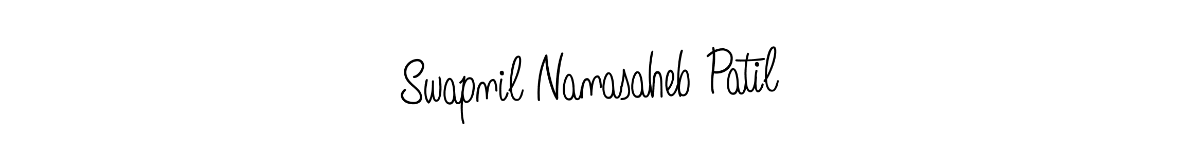 Use a signature maker to create a handwritten signature online. With this signature software, you can design (Angelique-Rose-font-FFP) your own signature for name Swapnil Nanasaheb Patil. Swapnil Nanasaheb Patil signature style 5 images and pictures png