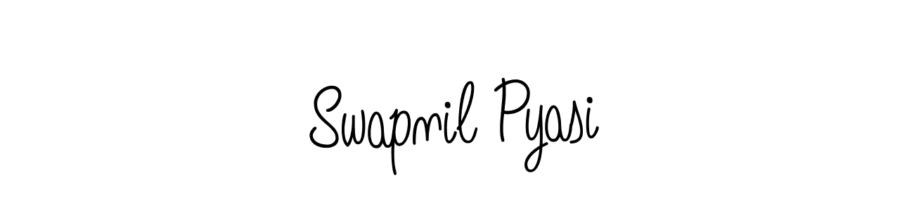 Use a signature maker to create a handwritten signature online. With this signature software, you can design (Angelique-Rose-font-FFP) your own signature for name Swapnil Pyasi. Swapnil Pyasi signature style 5 images and pictures png