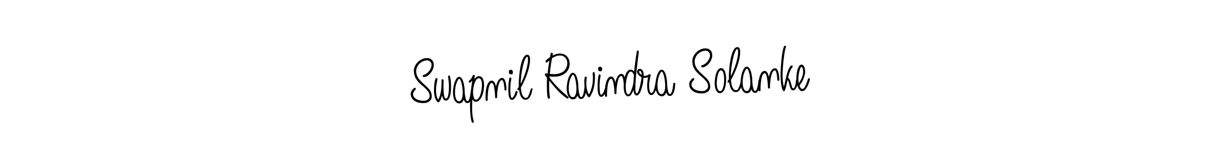 Create a beautiful signature design for name Swapnil Ravindra Solanke. With this signature (Angelique-Rose-font-FFP) fonts, you can make a handwritten signature for free. Swapnil Ravindra Solanke signature style 5 images and pictures png