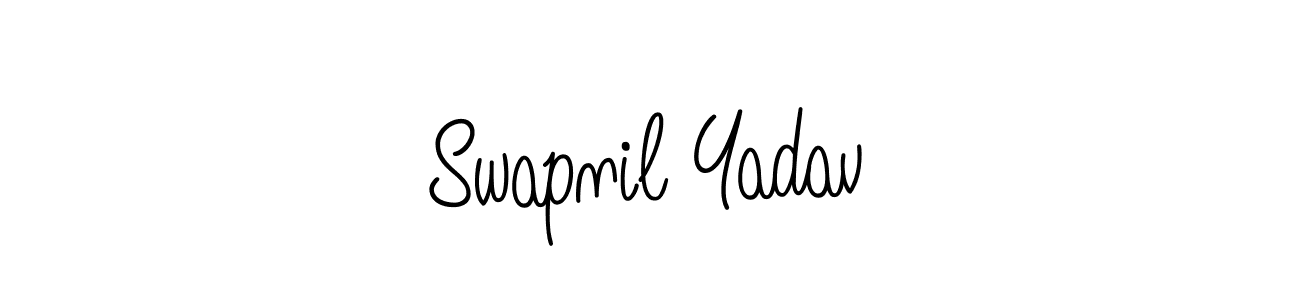 Swapnil Yadav stylish signature style. Best Handwritten Sign (Angelique-Rose-font-FFP) for my name. Handwritten Signature Collection Ideas for my name Swapnil Yadav. Swapnil Yadav signature style 5 images and pictures png
