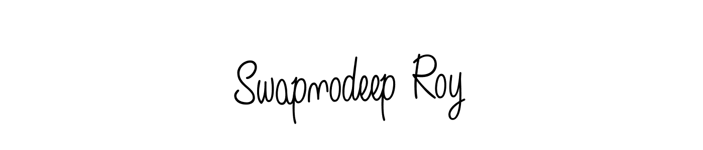 How to make Swapnodeep Roy name signature. Use Angelique-Rose-font-FFP style for creating short signs online. This is the latest handwritten sign. Swapnodeep Roy signature style 5 images and pictures png