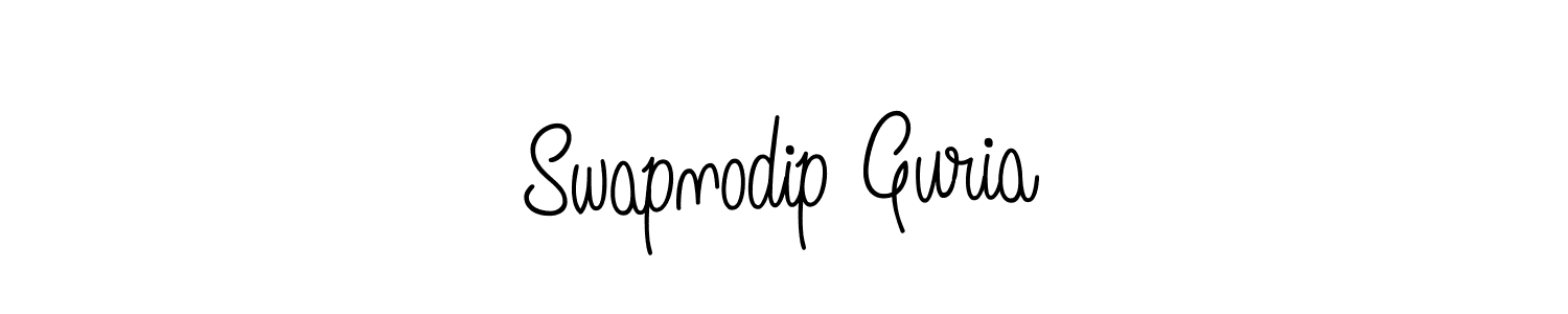 Make a beautiful signature design for name Swapnodip Guria. With this signature (Angelique-Rose-font-FFP) style, you can create a handwritten signature for free. Swapnodip Guria signature style 5 images and pictures png