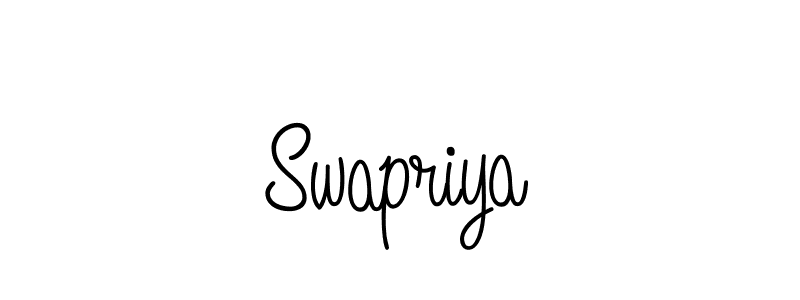 Use a signature maker to create a handwritten signature online. With this signature software, you can design (Angelique-Rose-font-FFP) your own signature for name Swapriya. Swapriya signature style 5 images and pictures png