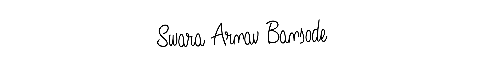 Design your own signature with our free online signature maker. With this signature software, you can create a handwritten (Angelique-Rose-font-FFP) signature for name Swara Arnav Bansode. Swara Arnav Bansode signature style 5 images and pictures png