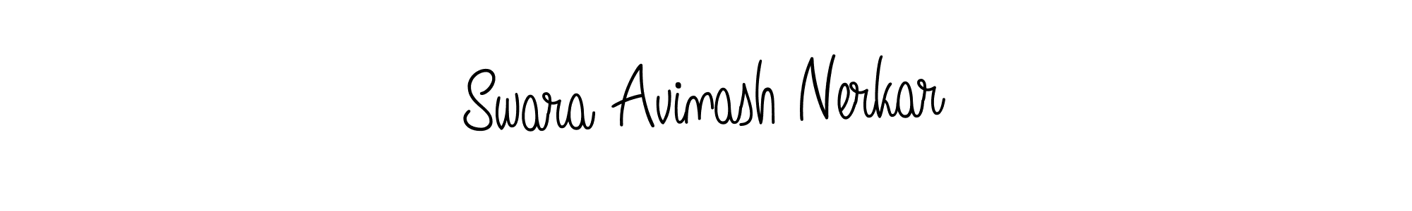 Check out images of Autograph of Swara Avinash Nerkar name. Actor Swara Avinash Nerkar Signature Style. Angelique-Rose-font-FFP is a professional sign style online. Swara Avinash Nerkar signature style 5 images and pictures png