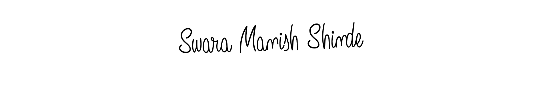 Similarly Angelique-Rose-font-FFP is the best handwritten signature design. Signature creator online .You can use it as an online autograph creator for name Swara Manish Shinde. Swara Manish Shinde signature style 5 images and pictures png